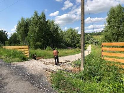 Начались подготовительные работы по установке ворот