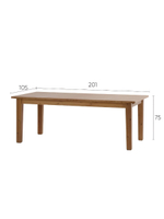 IKEA Обеденный стол раздвижной STORNAS, 201/293*105, из массива сосны, коричневый, ШАНЬ (СТОРНАС ИКЕА)