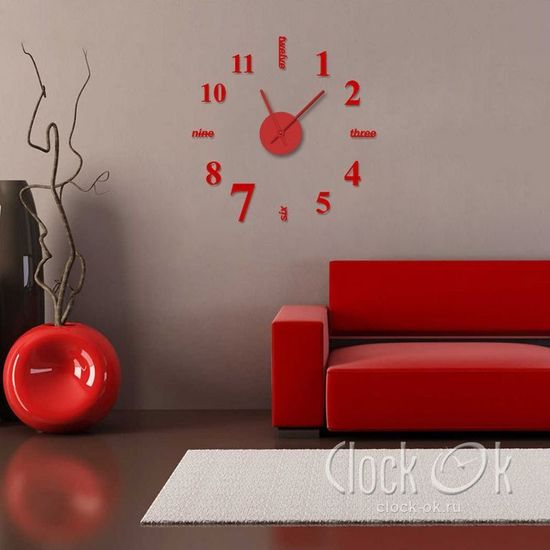 Настенные 3D часы Hi Style
