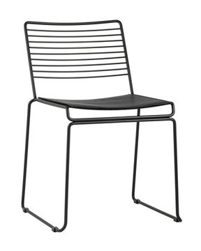 Стул обеденный Hero черный с черной подушкой 4 шт