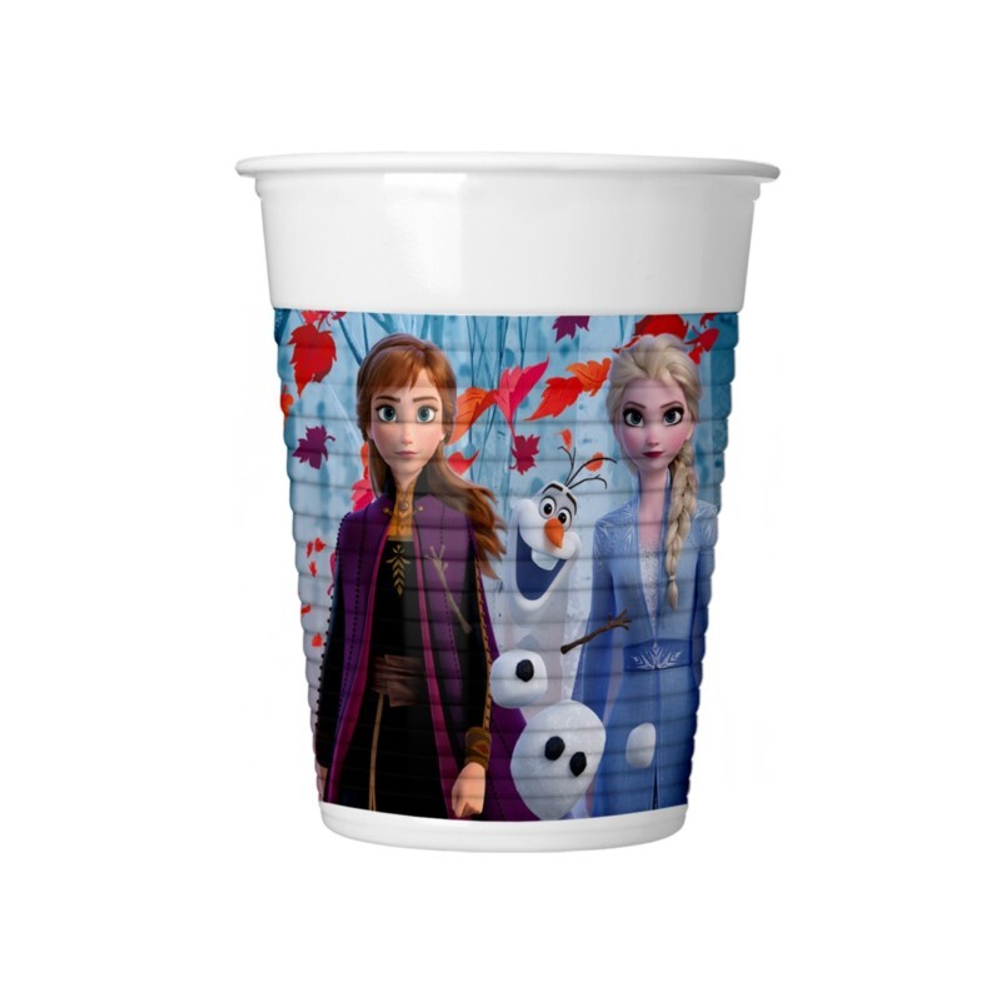 P Стаканы пластиковые 200 мл "Холодное Сердце II" / Frozen 2 / набор 8 шт. /