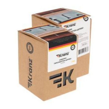 Саморез гипсокартон-дерево KRANZ 4.2х90, короб (100 шт./уп.)