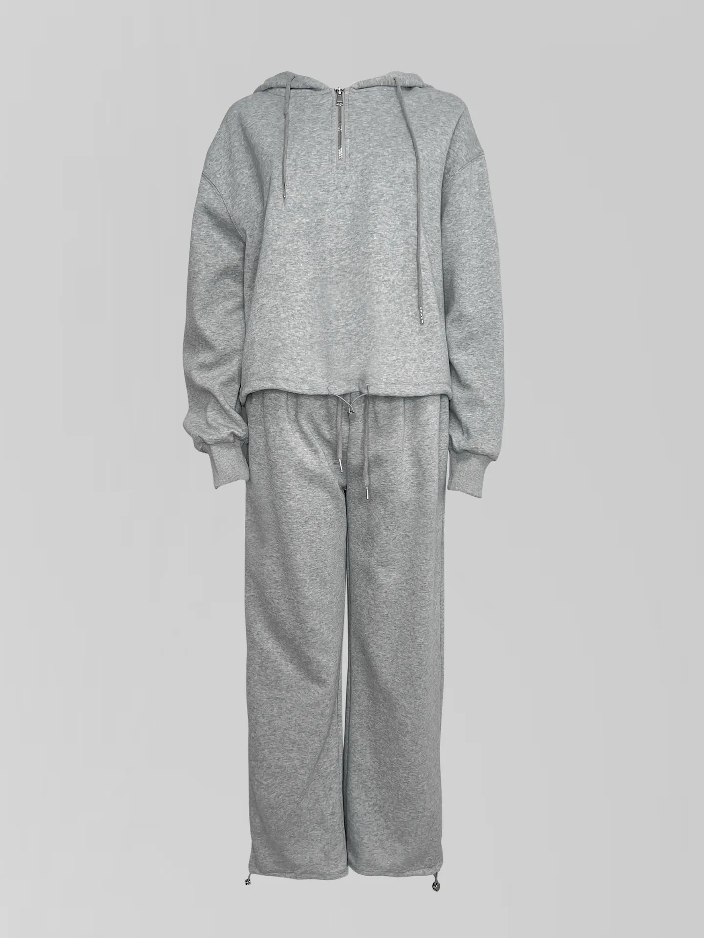 Спортивный костюм Yan Design 7061 из укороченной толстовки и широких штанов