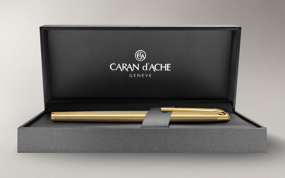 Роллер Carandache Madison Cisele GP латунь позолота (4670.282)