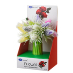 Ручка шариковая, Basir, синие чернила, серия "ЦВЕТЫ", наконечник в форме цветка, 16 шт