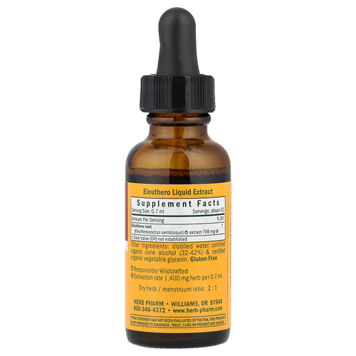Herb Pharm, Элеутерококк, 30 мл (1 жидк. унция)