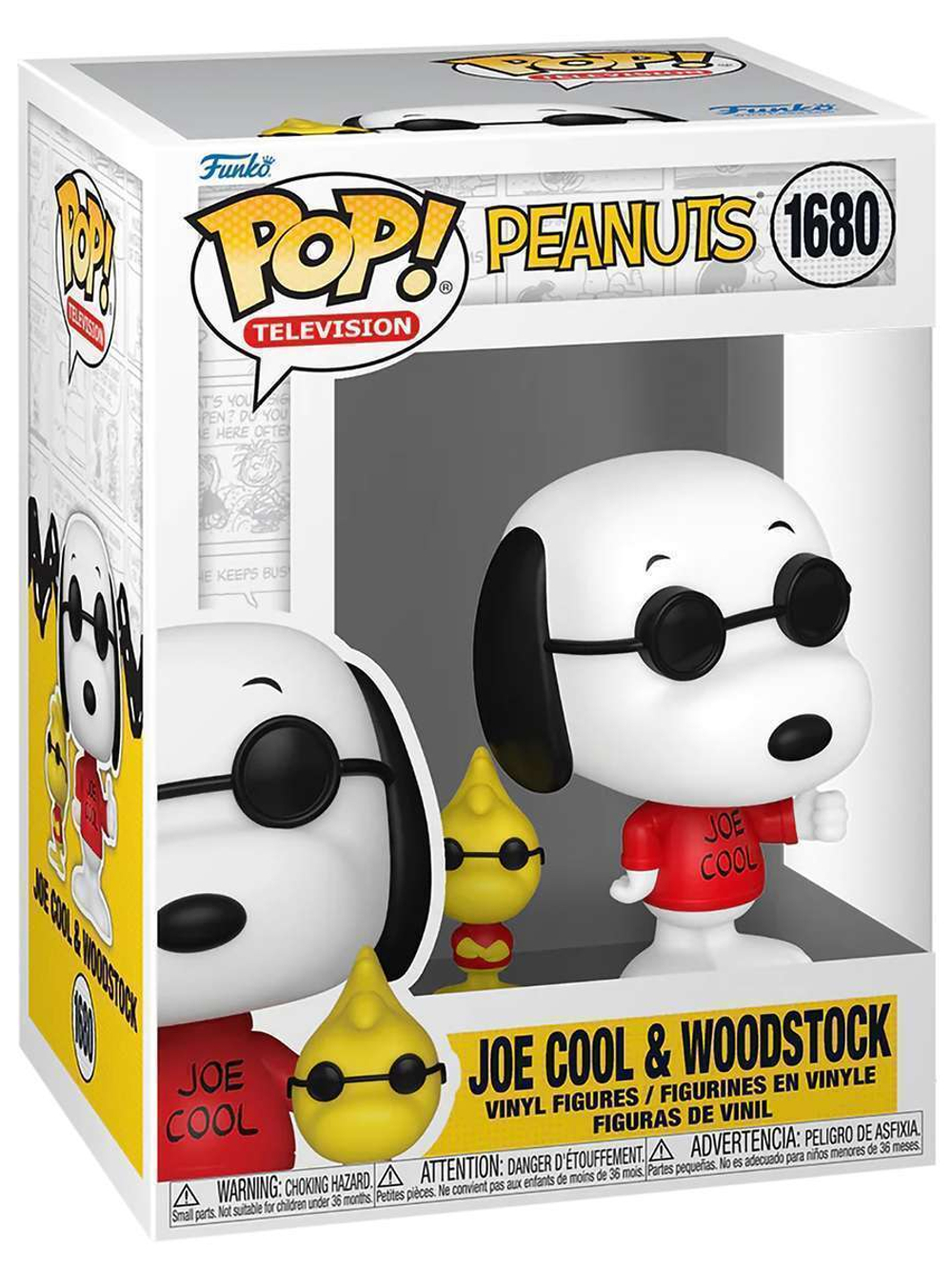 Фигурка Funko POP! TV Peanuts S7 Joe Cool & Woodstock (1680) 83509