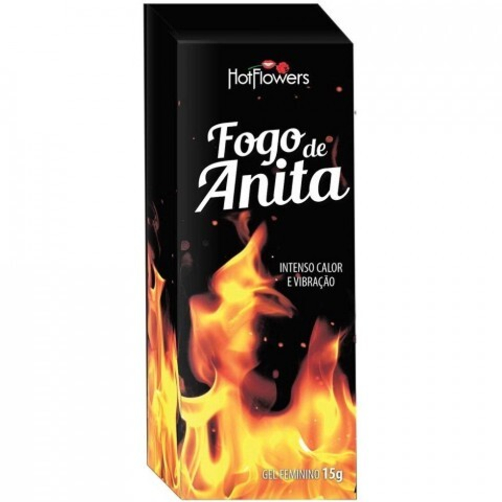 Стимулирующий гель FOGO DE ANITA для женского оргазма с согревающим и вибрирующим действием (15 гр.)