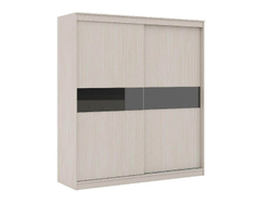 Сити 11-1 шкаф Белая Аляска / Черный