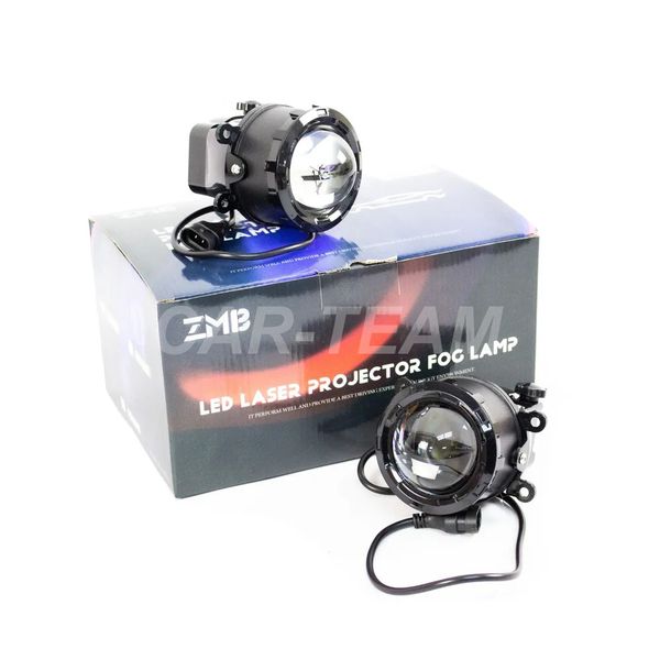 Противотуманные фары (ПТФ) WD-024 "ZMB" лазерные с Bi-LED модулем на Лада Веста, Гранта FL, Нива Урбан, X-Ray, Renault, Nissan, Honda, Ford, Opel, Peugeot, Mitsubishi, Daewoo