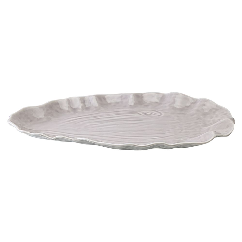 Блюдо сервировочное Clams серого цвета из коллекции Sea treasures