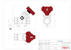 Балансировочный клапан 1/2" Valtec VT.054.N.04