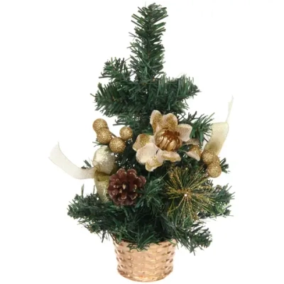 Елка декоративная «Сказочный блеск» 30 см, Золото