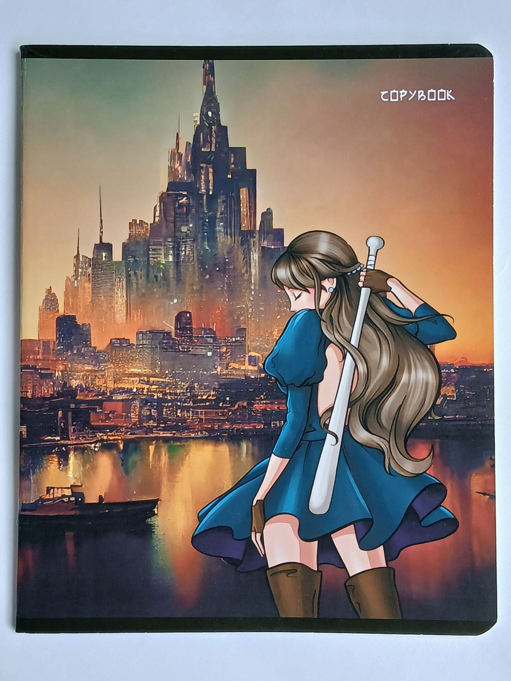 Комплект тетрадей 48 листа А5+. 5 шт. "Анимэ и мегаполис"