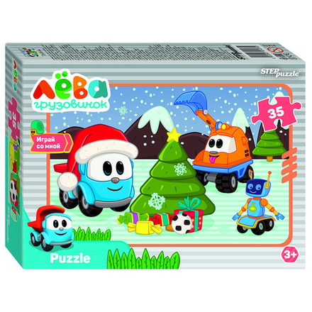 Пазлы 35 элементов 270*180мм "Грузовичок Лёва. Друзья" (ООО "Первый проект")
