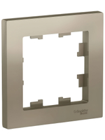 Рамка 1-я Schneider Electric Atlas Design алюминий