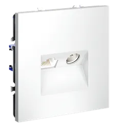 Розетка телевизионная встраиваемая VOLTUM S70 TV+RJ45 кат. 6, (белый матовый)