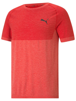 Мужская теннисная футболка Puma RTG Evoknit Basic Tee - high risk red