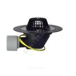 Воронка кровельная HL64.1 с горизонтальным выпуском PP Дн 75/110 с листвоуловителем, электрообогревом, теплоизоляцией, обжимным фланцем HL HL64.1