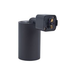 UBL-Q324 GU10 BLACK Светильник-прожектор трековый. Под лампу GU10. Корпус черный. ТМ Volpe