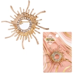 Брошь «GOLD Podarok», Восходящее Солнце, цвет как на фото, 4.5см (символ Страсти и Любви)