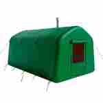 Баня пневмокаркасная 4,8×2,4×2,4 м, из ПВХ, зелёная