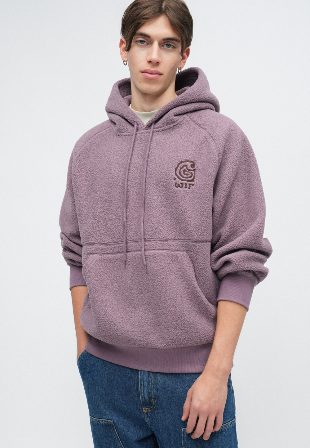 Carhartt WIP Флисовая толстовка - Фиолетовый