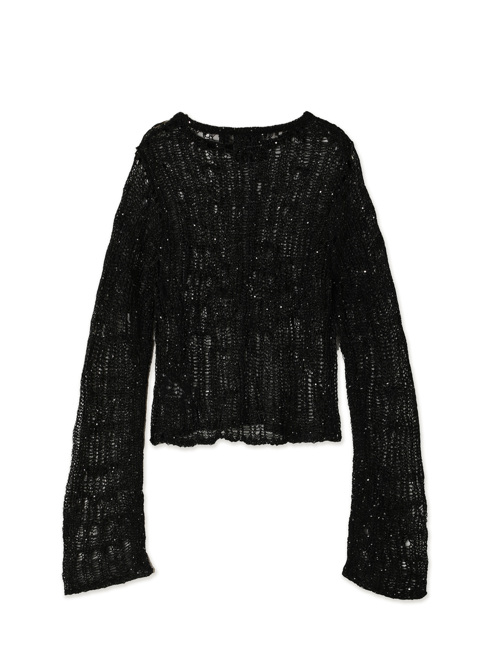 Топ Siren Sequin Distressed Knit