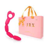 Ярко-розовый анальный вибратор-елочка с 10 режимами вибрации - 22,5 см. (Цвет: ярко-розовый)