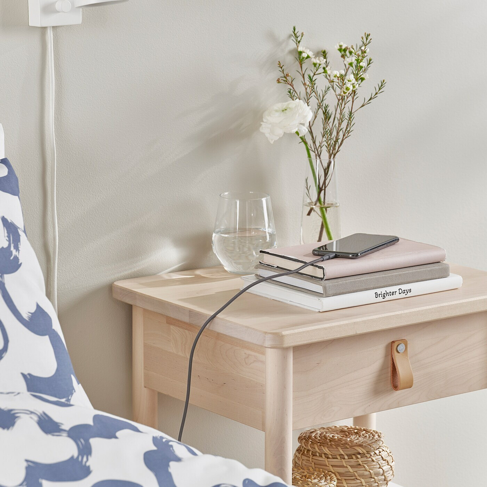 IKEA LILLHULT  (ИКЕА ЛИЛЛХУЛТ)  -  USB-A - Lightning, темно-серый, 1,5 м