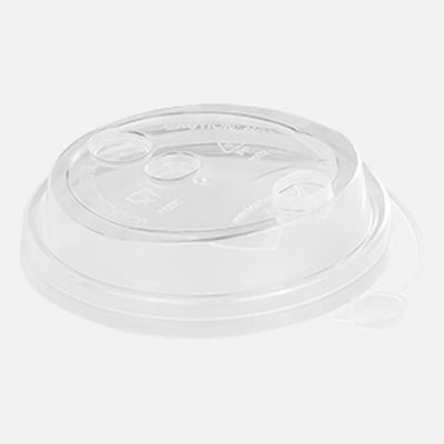 Крышка пластик. d=80 с питейником прозрачная 100шт/1000 ПП