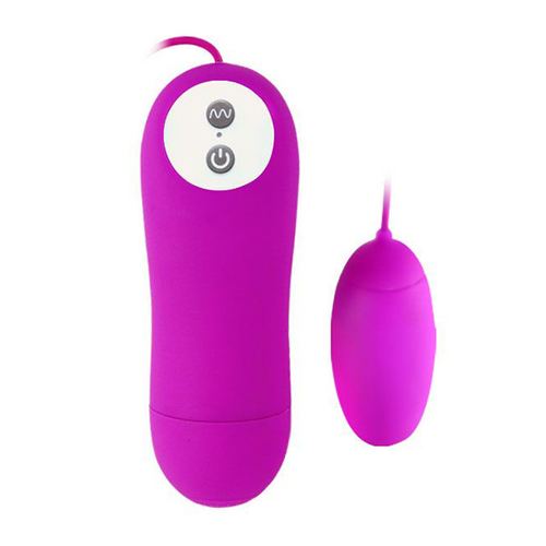 Гладкое силиконовое виброяйцо 6см с выносным пультом Baile Eunice BI-014392