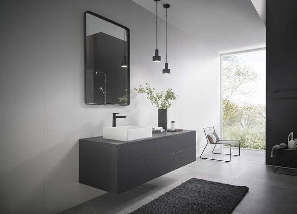 Смеситель для раковины Hansgrohe Talis E 71716670 черный матовый