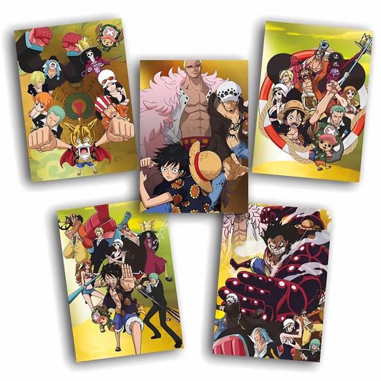 Бокс с наклейками Panini ONE PIECE: 50 пакетиков в боксе (250 наклеек)