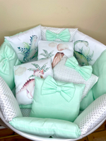 Комплект в кроватку 18 предметов "Дино", сатин