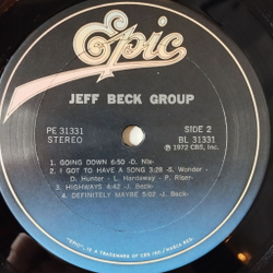 Винтажная виниловая пластинка LP Jeff Beck Group (USA 1983) I Got To Have A Song