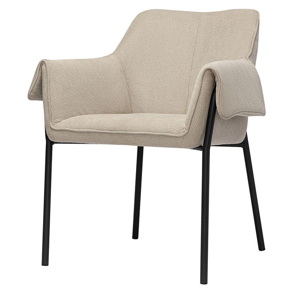 Стул aline, шенилл, серо-бежевый/черный