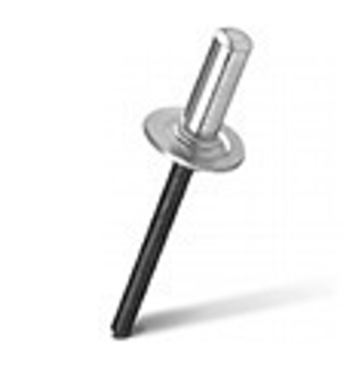 Заклепка вытяжная закрытая MESSER алюминий/сталь AlMg 5% St Увеличенный бортик.(упаковка 50 шт.)