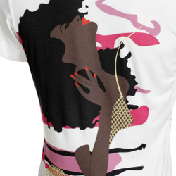 Мужское теннисное поло adidas New York Printed T-Shirt Men - White