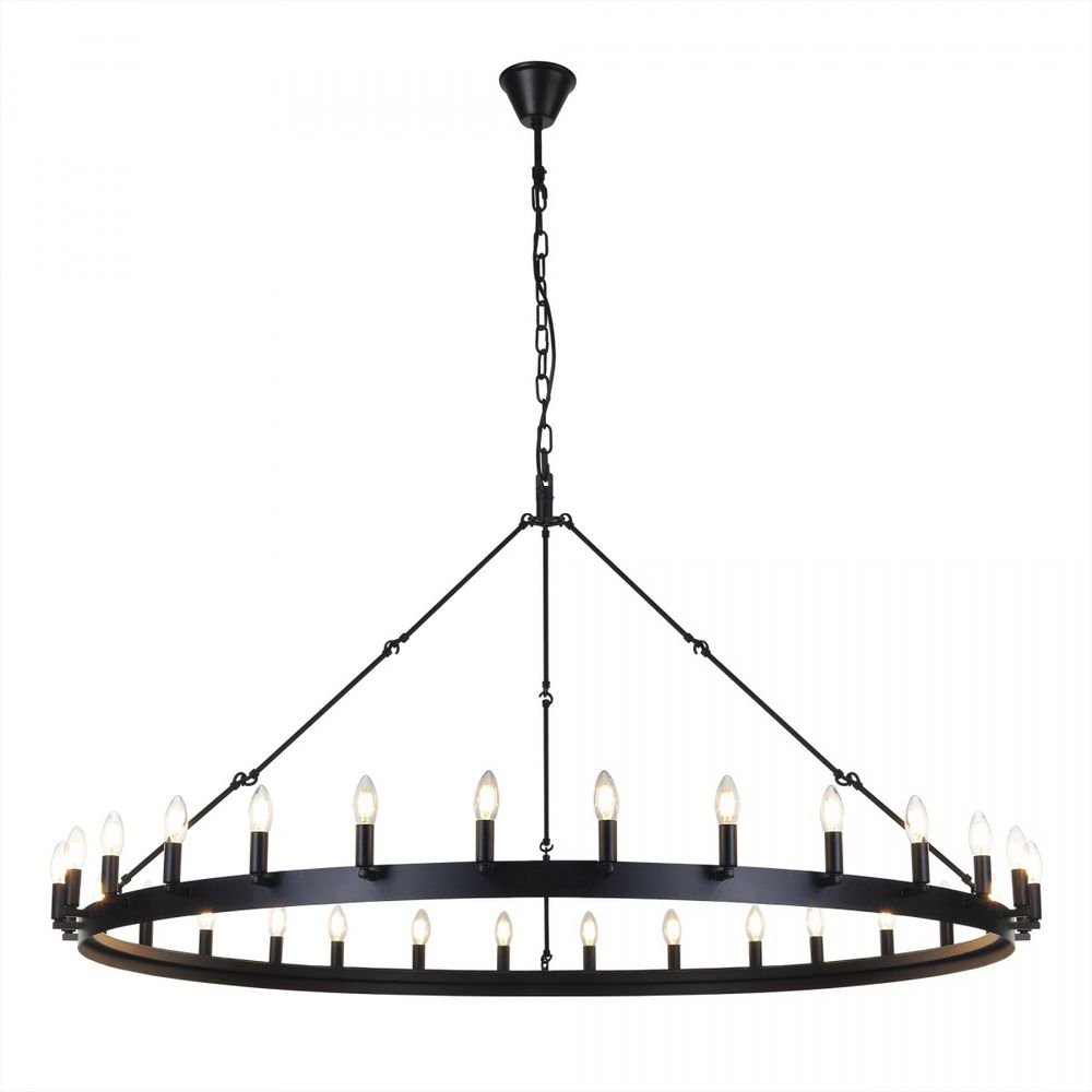 Citilux Смитсон CL470130 Люстра замковая подвесная Чёрная