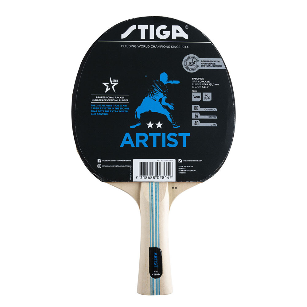 Ракетка для настольного тенниса STIGA Artist WRB ACS ITTF 1212-6218-01, ITTF накладка