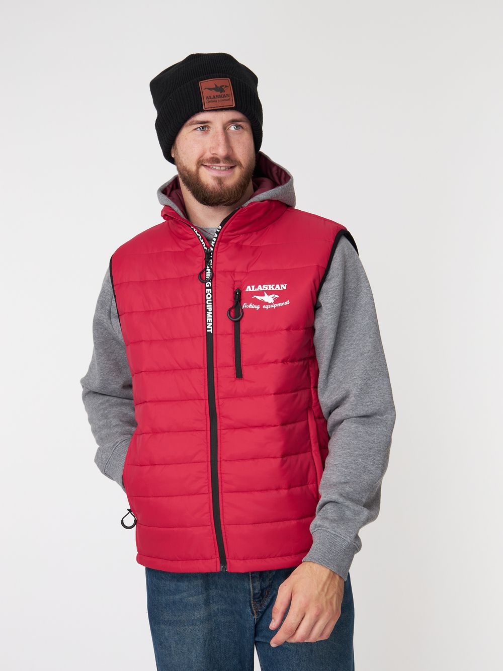 Жилет Alaskan Juneau Vest Red   S утепл.стеганый