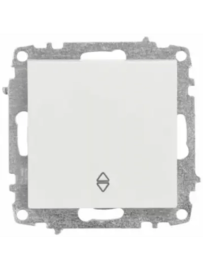 Механизм 1-клавишный выключатель проходной Zena