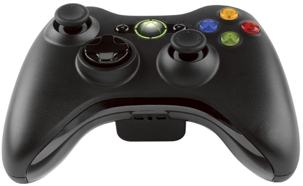Беспроводной геймпад с ресивером для Xbox 360/ПК (черный)