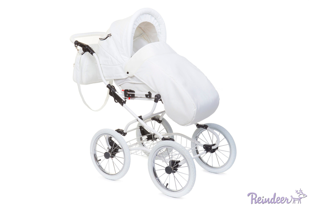 Детская коляска Reindeer Prestige Wiklina 2 в 1 (белый)