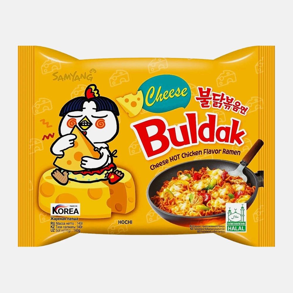 Лапша Samyang Buldak Hot Chicken Cheese 140г