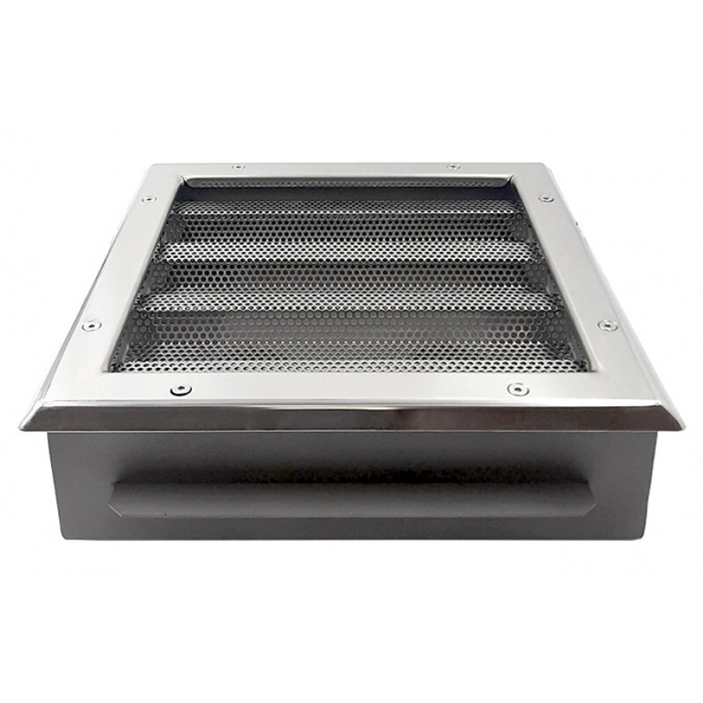 Водозабор с сетчатой крышкой 570x400х150 (пленка) 2хG4" (внутр.) нерж. AISI-304