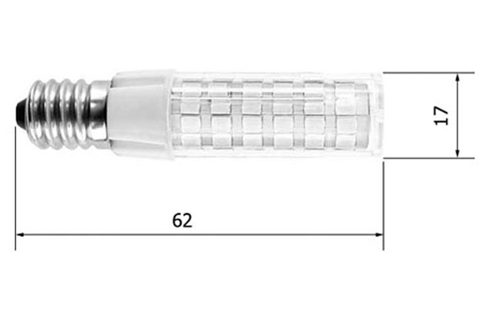 Лампа светодиодная 5,5W R17 E14 - цвет Белый