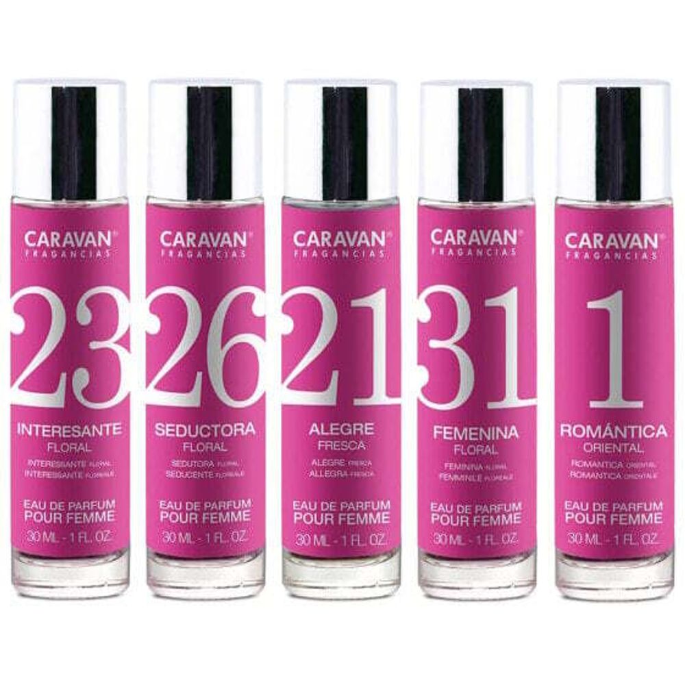 Женская парфюмерия CARAVAN Nº 1/21/23/26/31 Parfum Set