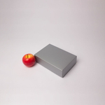 Коробка крышка-дно 21x6x15, серебро, картон